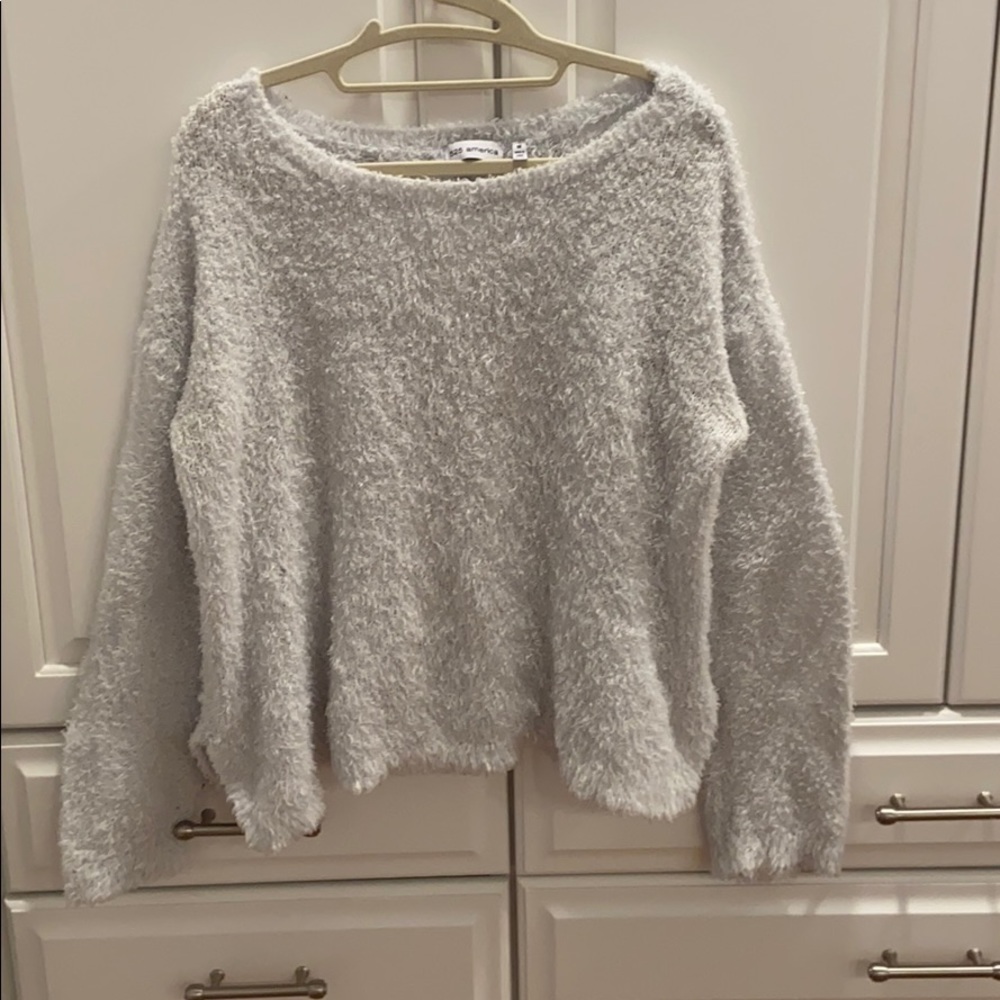 Light Blue Fuzzy Sweater